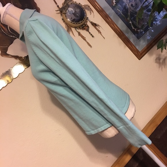 Hillard & Hansen blue collared long sleeve sweater - Picture 4 of 6